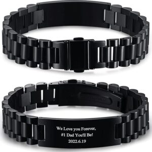 VNOX Masculine Watch Band Stainless Steel