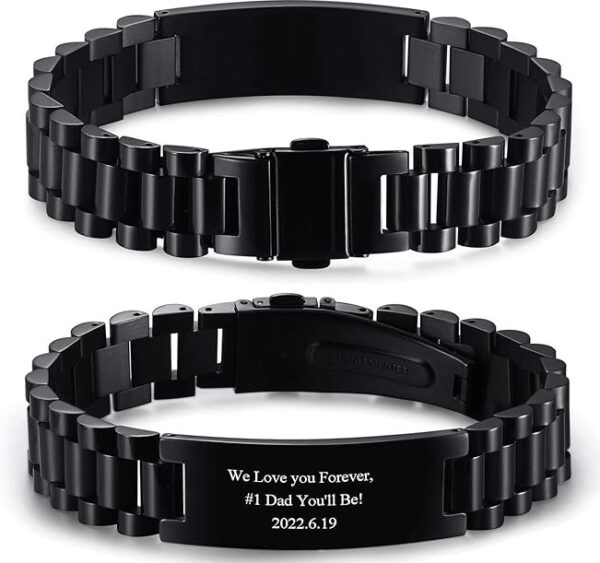 VNOX Masculine Watch Band Stainless Steel